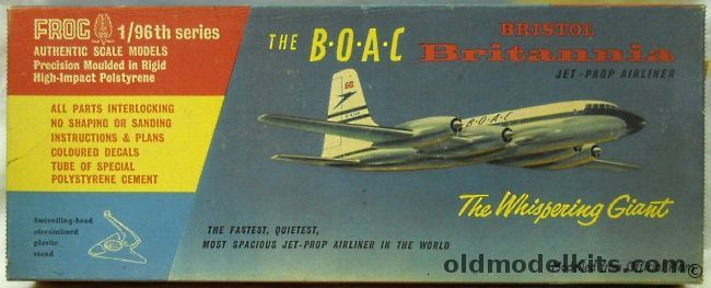 Frog 1/96 Bristol 175 Britannia The Whispering Giant - BOAC Air Lines, 350P plastic model kit